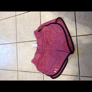 pink under-armor shorts